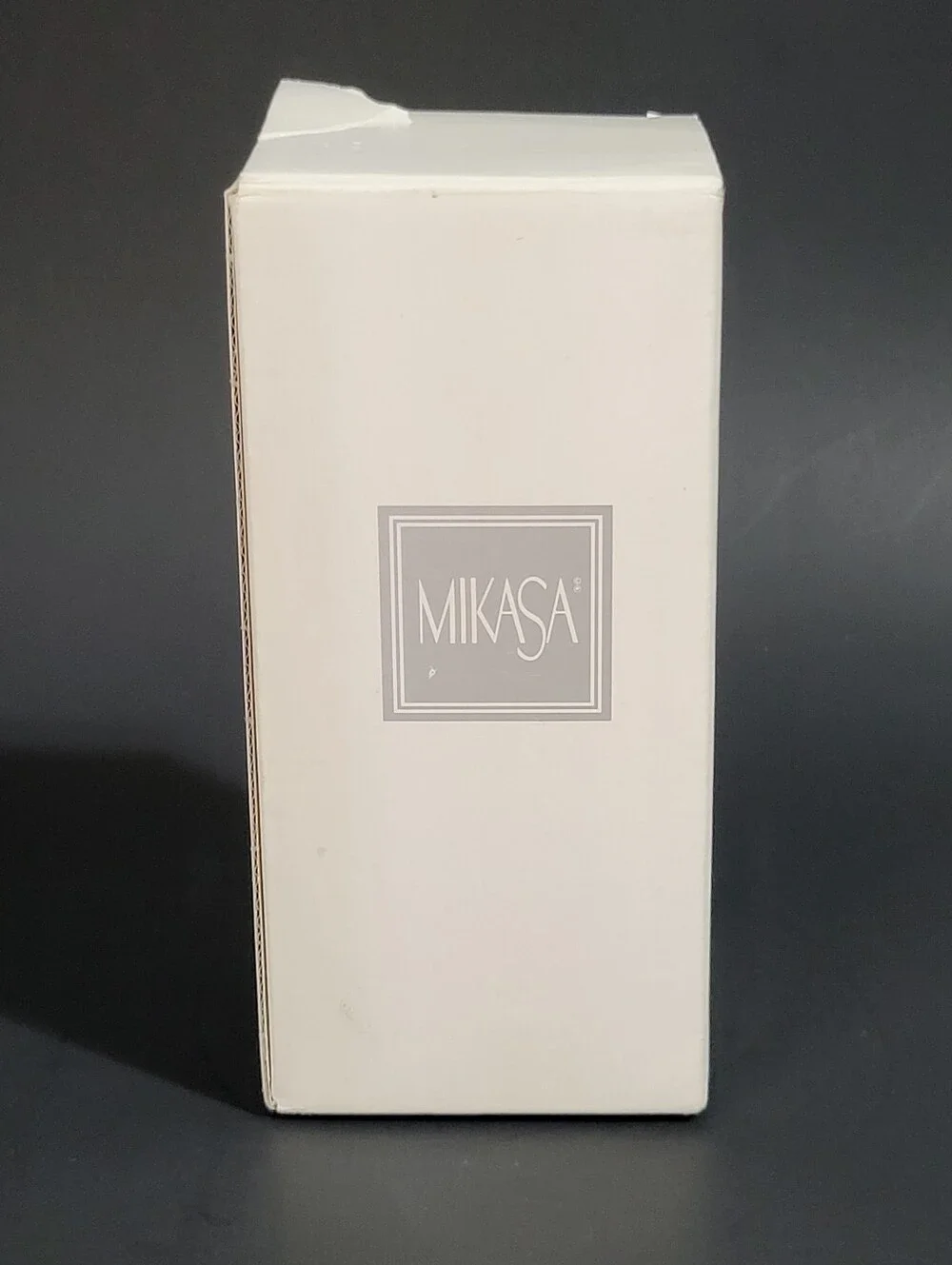 Mikasa Art Deco Bud Vase Full Lead Clear Crystal Germany 6.25